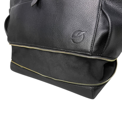 Florence Vegan Leather Convertible Backpack or Baby Bag - Black